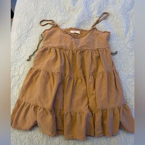 TALULAH Beige Textured Dress